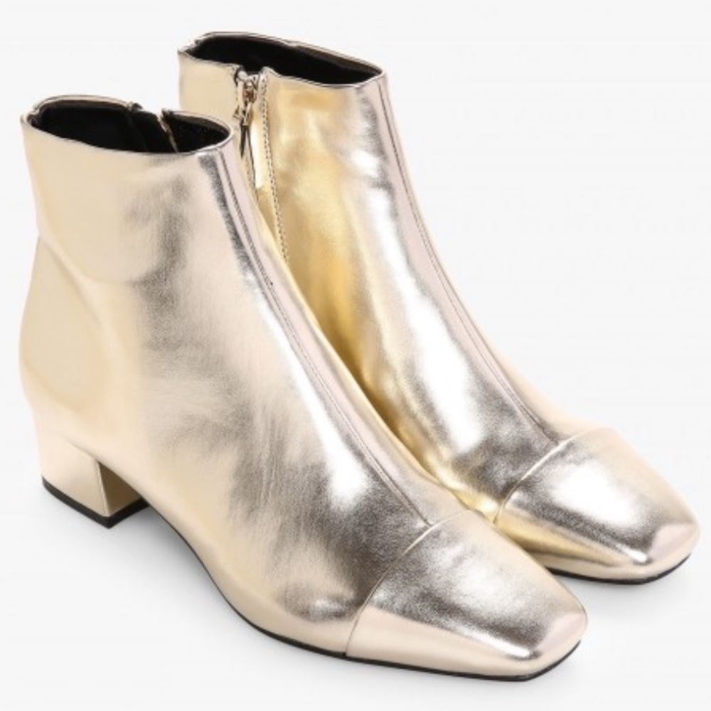 Mango gold booties size euro 40